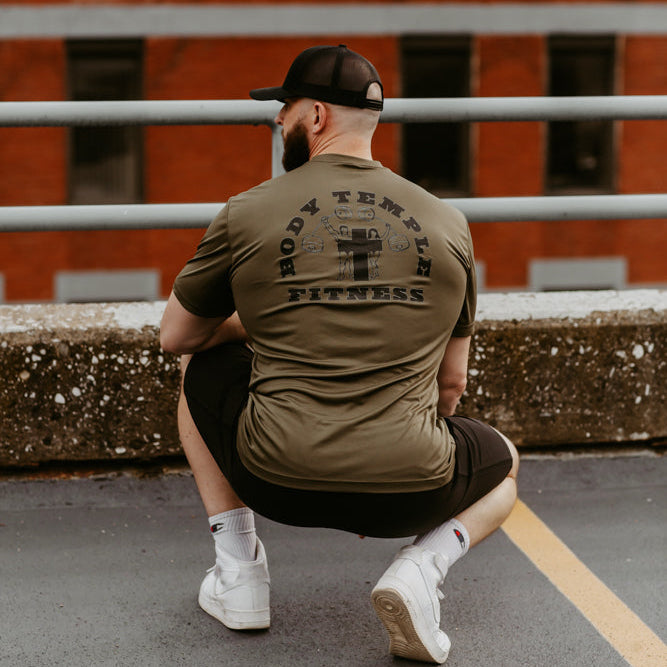 Dark Green Unisex Moisture Wicking Tee