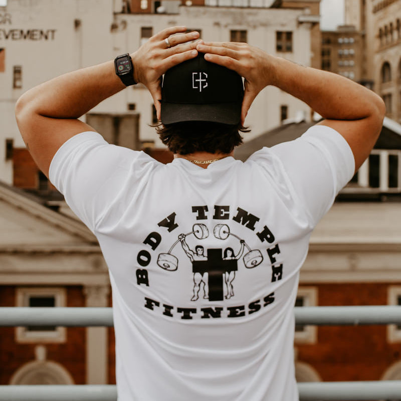 White Unisex Moisture Wicking Tee