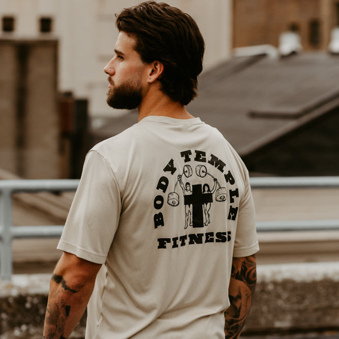 Tan Unisex Moisture Wicking Tee