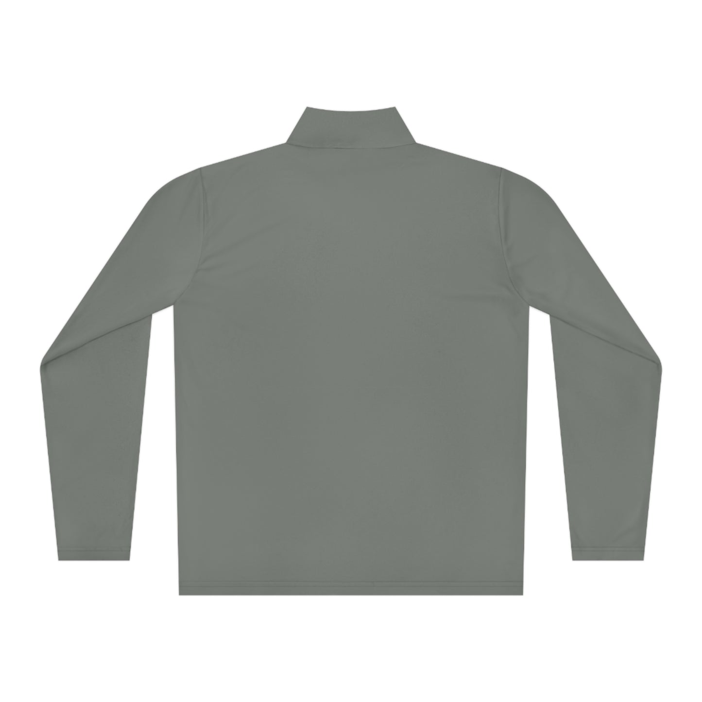 Gray Unisex Quarter-Zip Pullover