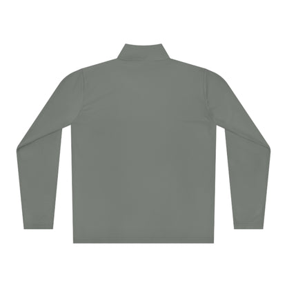 Gray Unisex Quarter-Zip Pullover