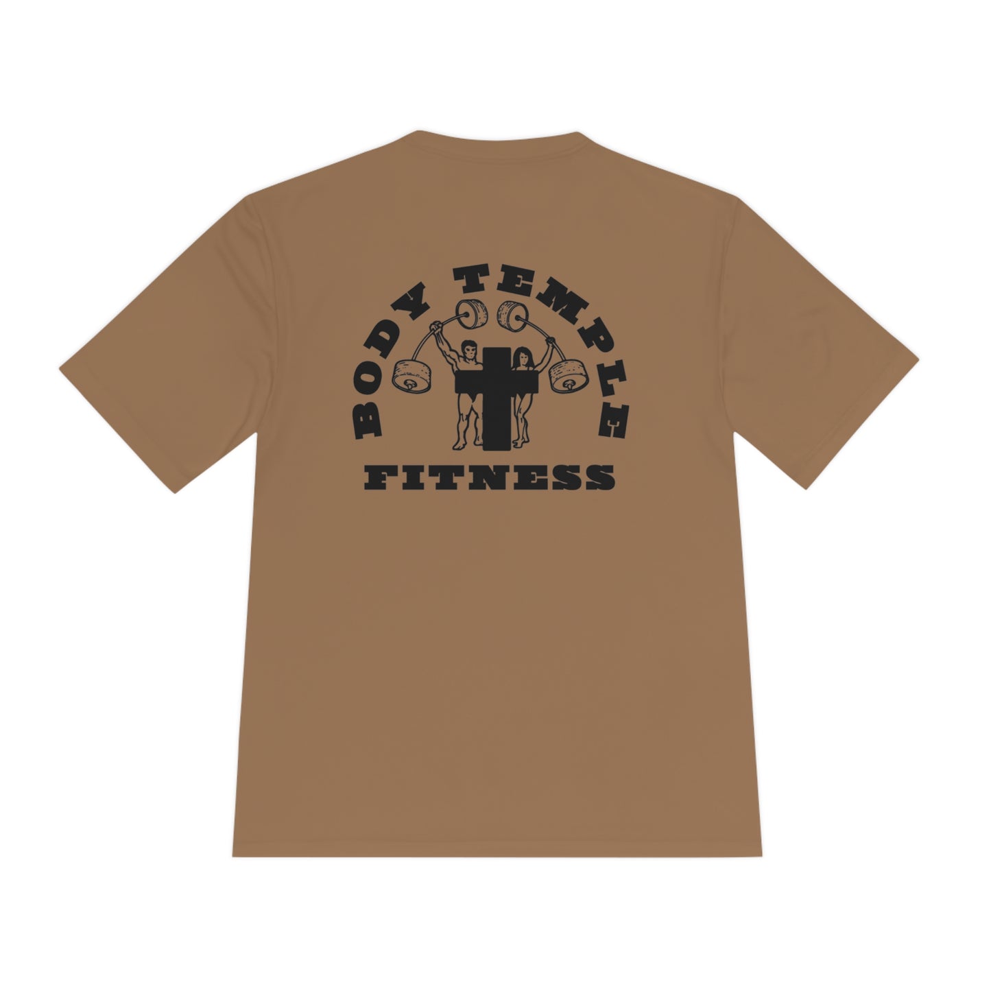 Brown Unisex Moisture Wicking Tee