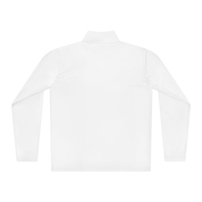 White Unisex Quarter-Zip Pullover