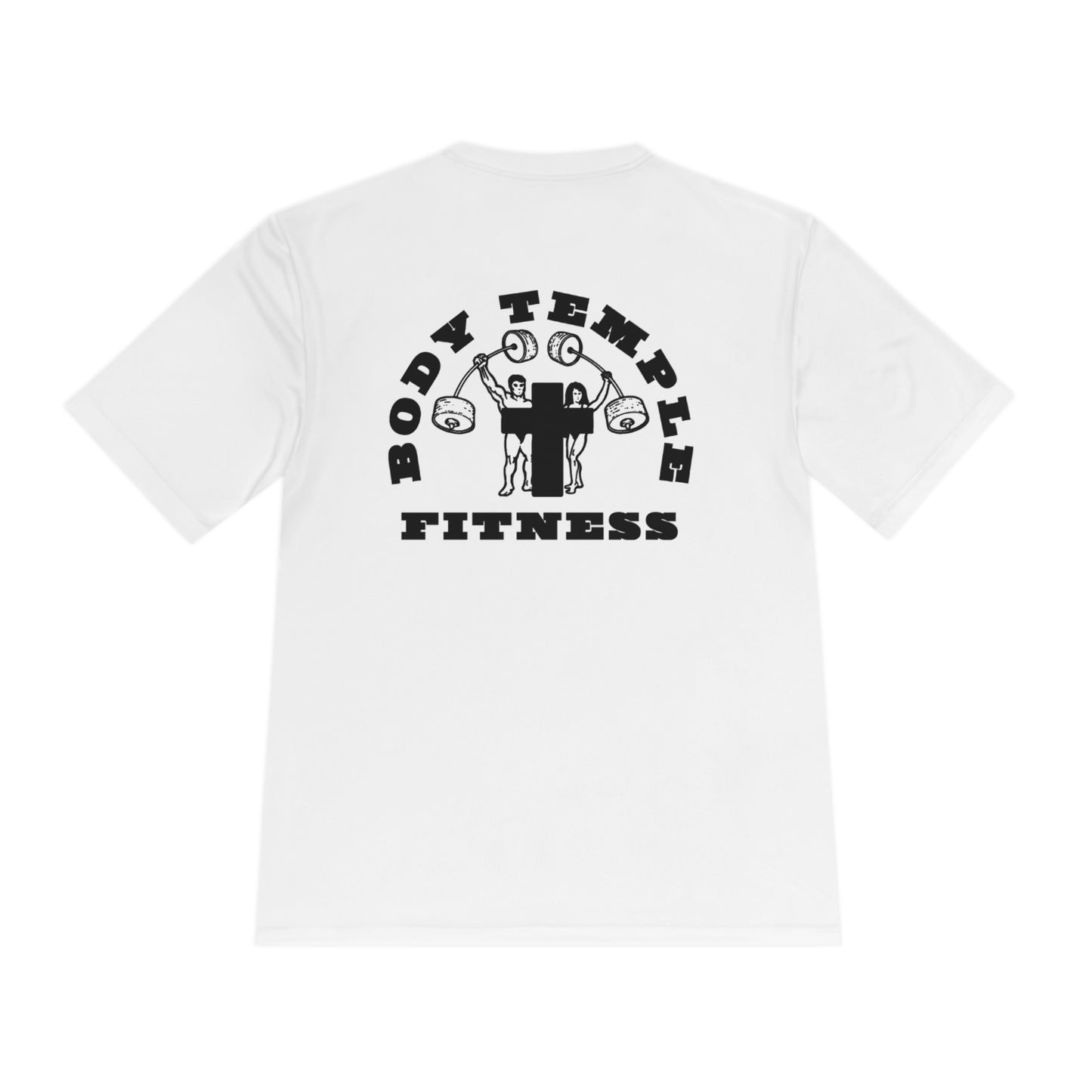 White Unisex Moisture Wicking Tee