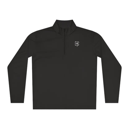 Black Unisex Quarter-Zip Pullover