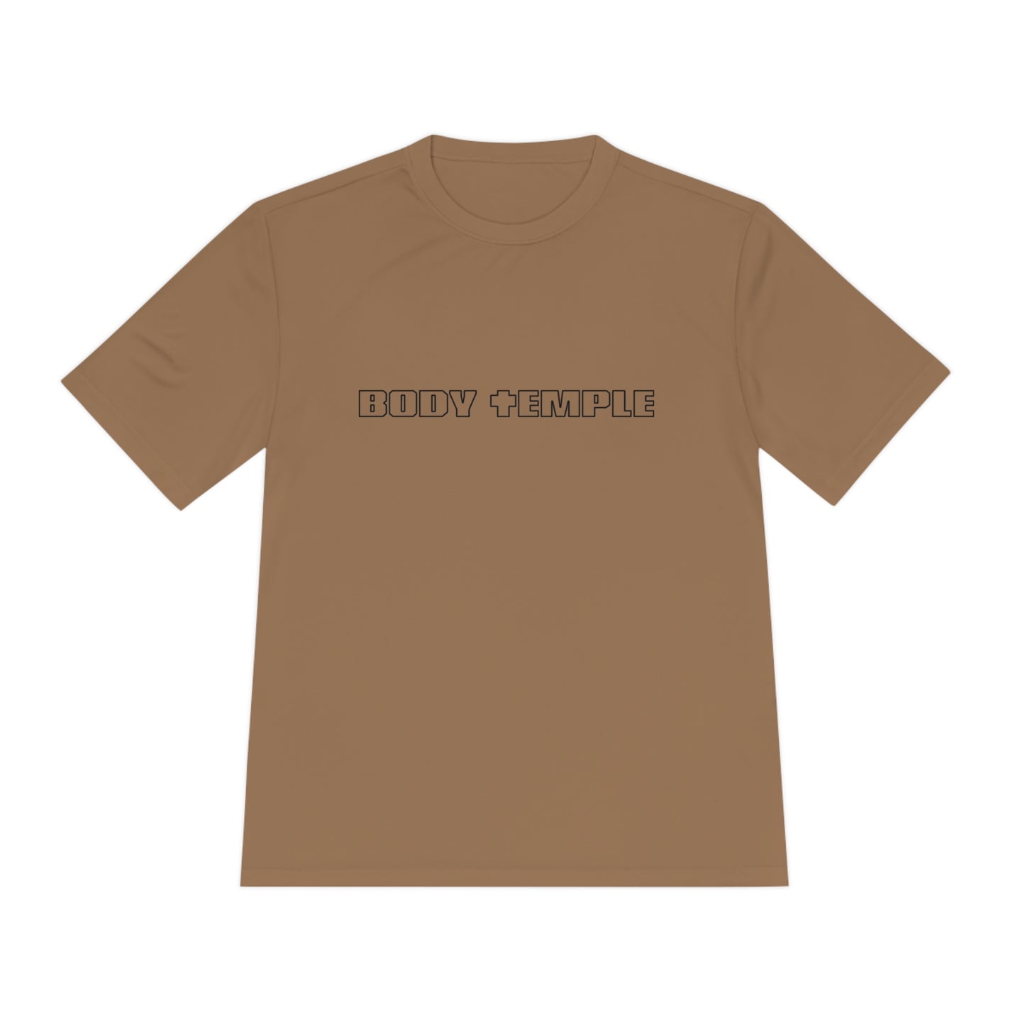 Brown Unisex Moisture Wicking Tee